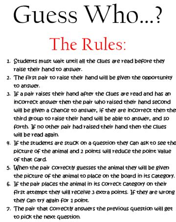 game rules for guess who